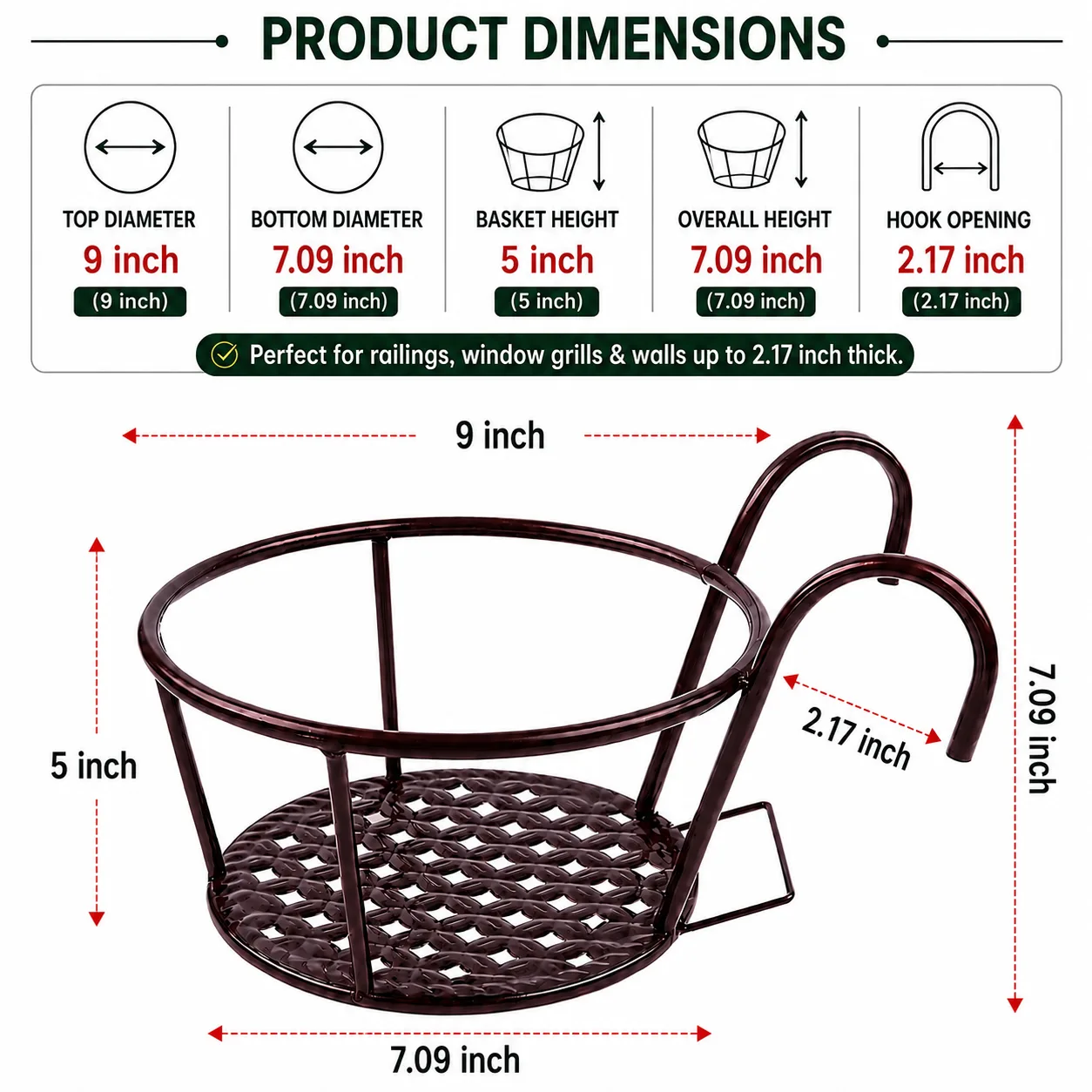 Balcony Flower Pot Stand